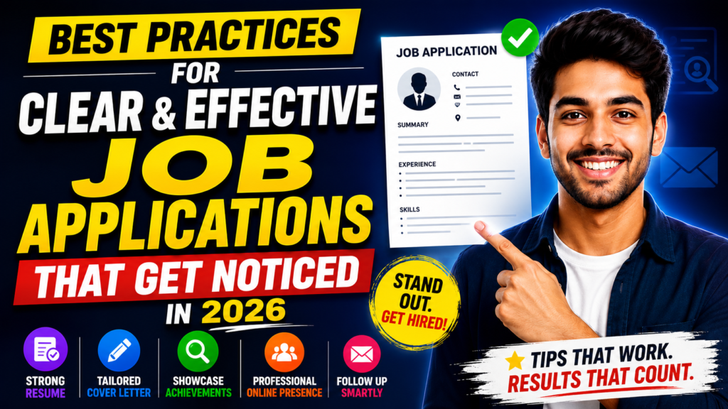 best practices for clear and effective job applications